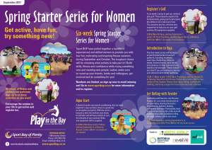 An example of the Spring Starter Series for Women marketing collateral