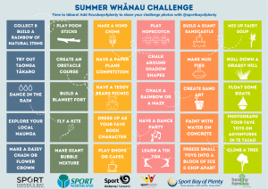 Summer Whānau Challenge Insta